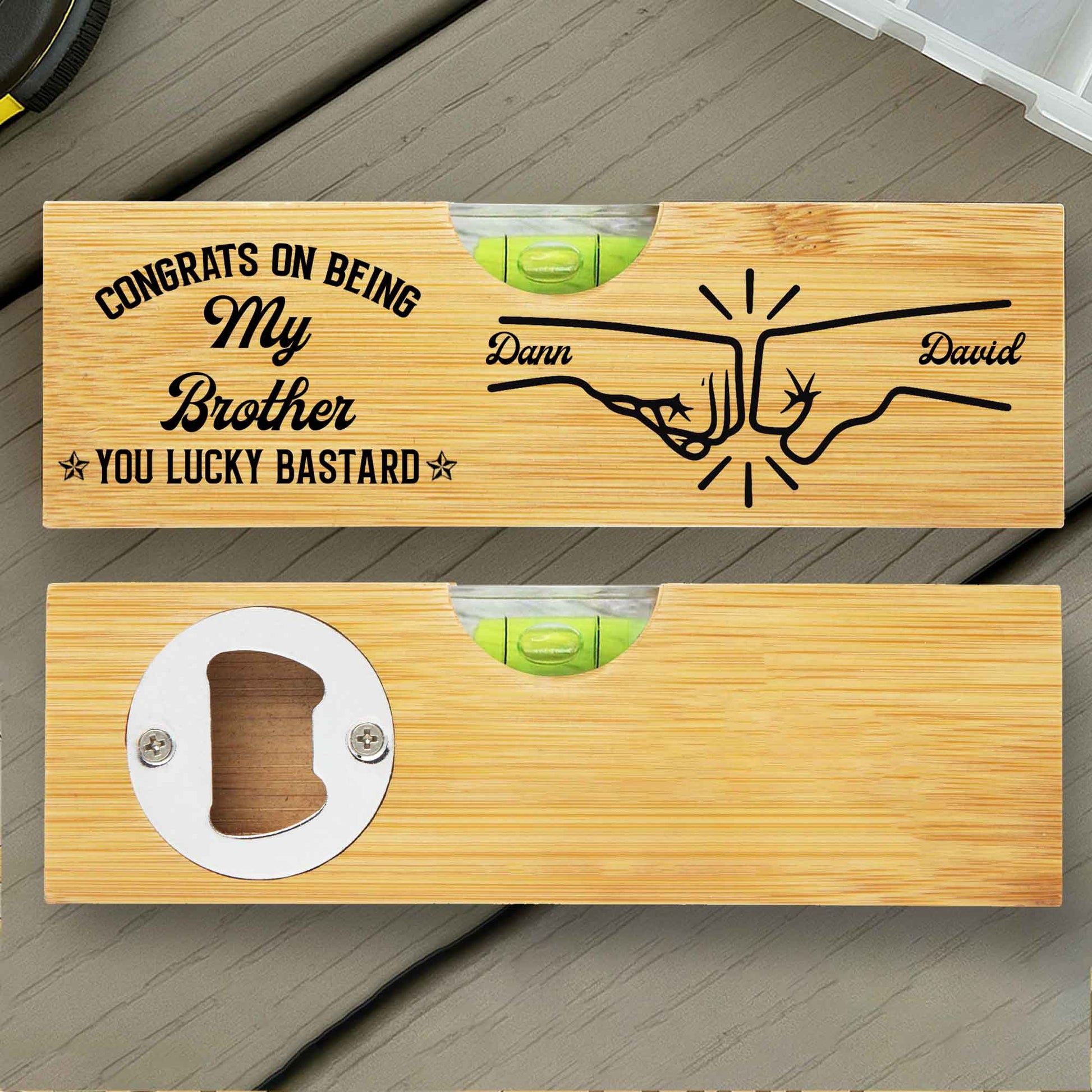 Congrats On Being My Brother Handshake Design