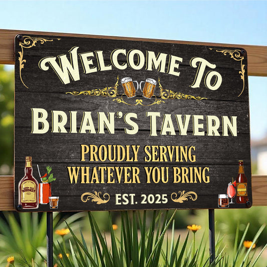 Welcome To Brian's Tavern Proudly Serving Whatever You Bring, Tavern and Beverages