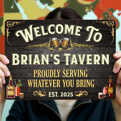 Welcome To Brian's Tavern Proudly Serving Whatever You Bring, Tavern and Beverages