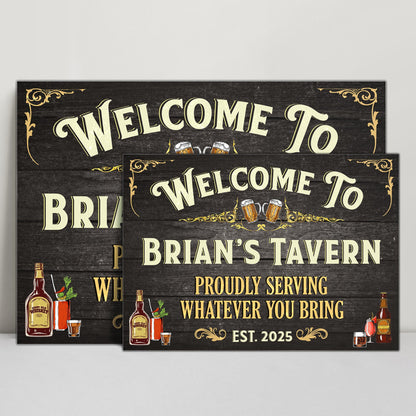 Welcome To Brian's Tavern Proudly Serving Whatever You Bring, Tavern and Beverages