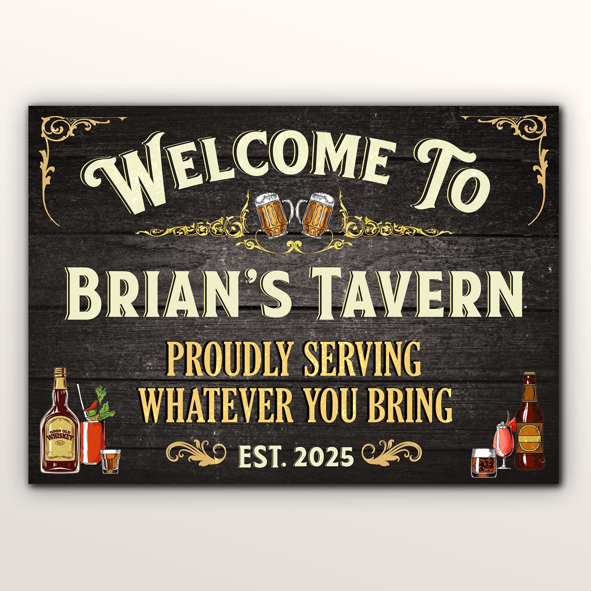 Welcome To Brian's Tavern Proudly Serving Whatever You Bring, Tavern and Beverages