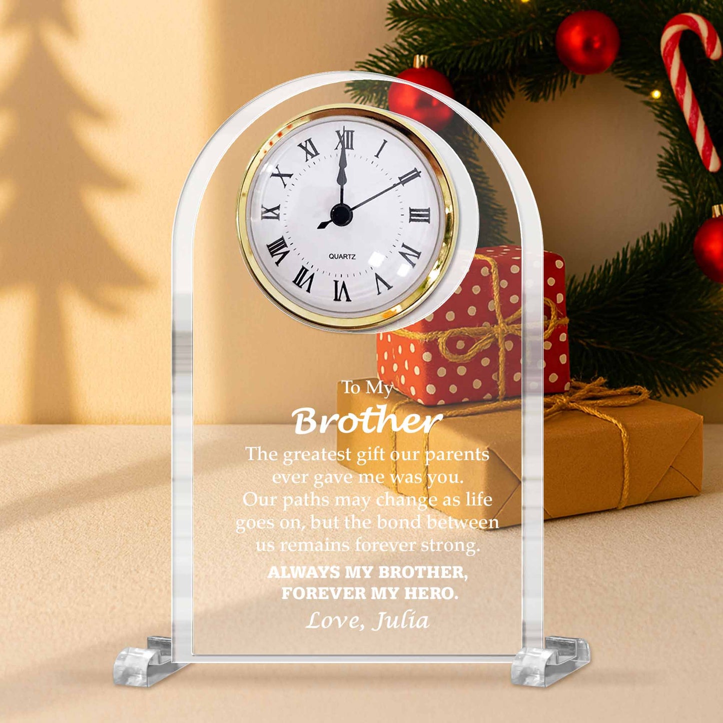 Greatest Gift Our Parents Gave Was You, Brother Clock