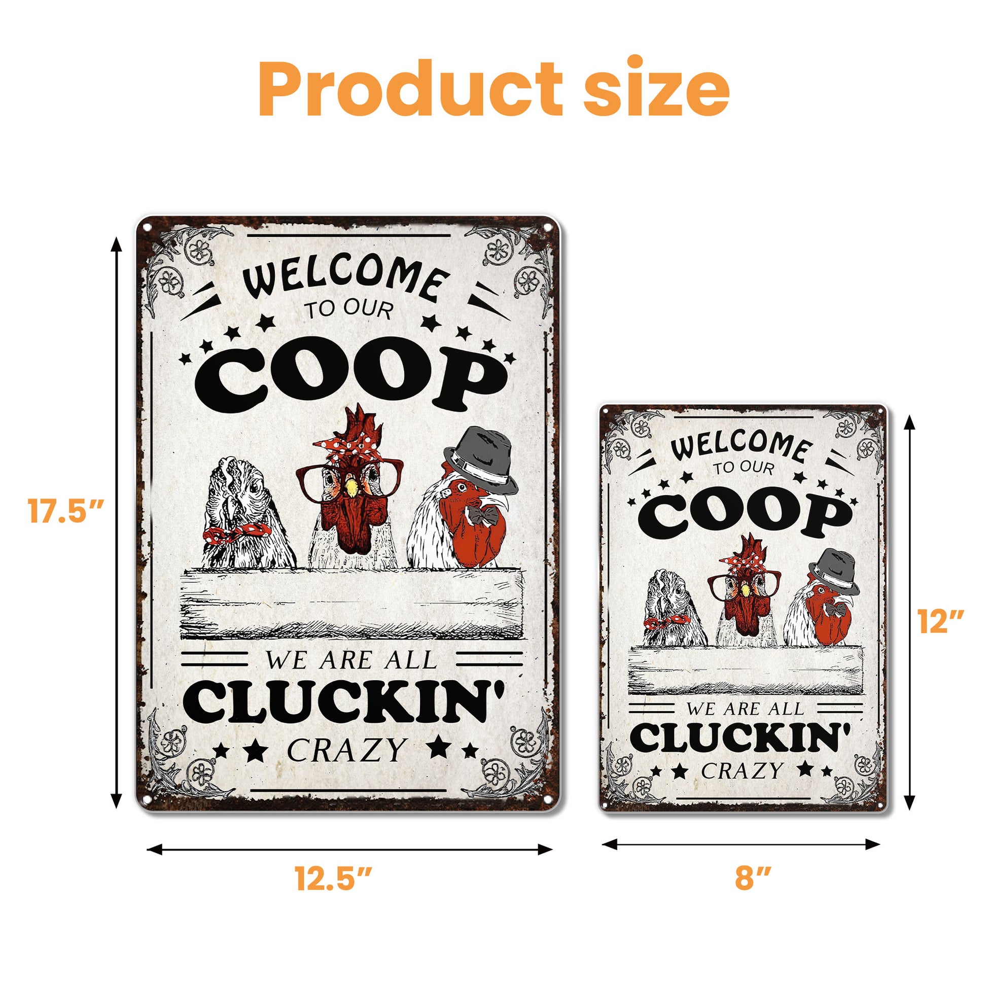 Welcome To Our Coop We Are All Cluckin' Crazy