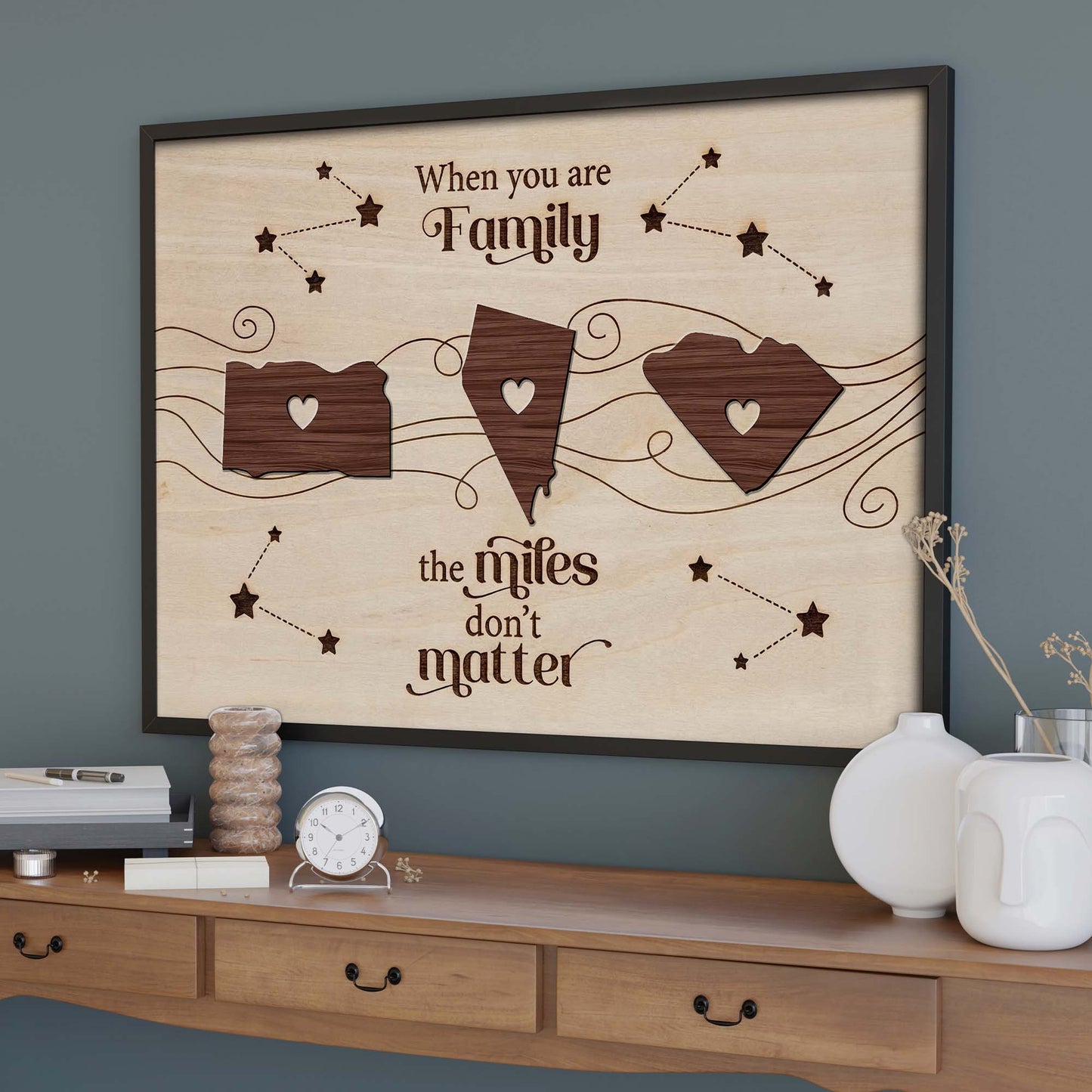 When You Are Family, The Miles Don't Matter, Hearts And Map Pieces