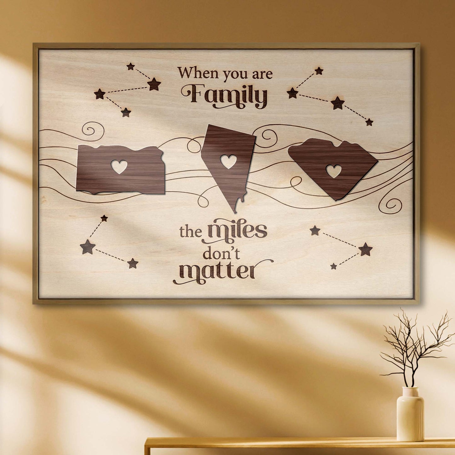 When You Are Family, The Miles Don't Matter, Hearts And Map Pieces