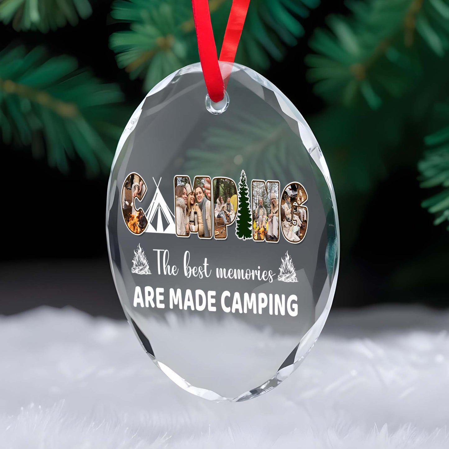 The Best Memories Are Made Camping With Tent And Fire Design