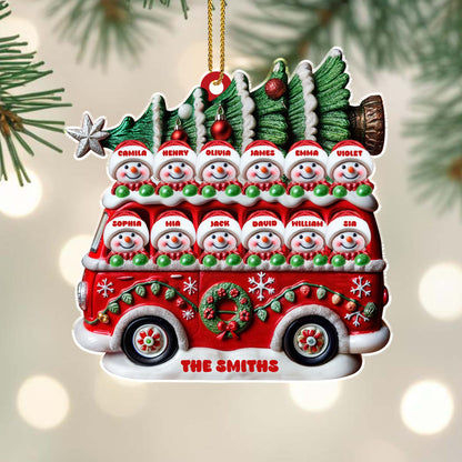 Celebrate Family And Love With Christmas Tree And Snowmen
