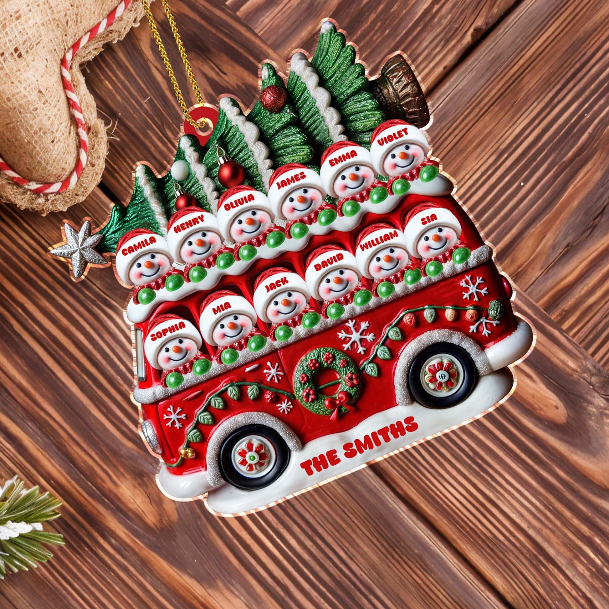 Celebrate Family And Love With Christmas Tree And Snowmen