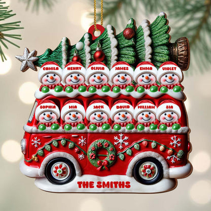 Celebrate Christmas With Vintage Red Truck And Snowmen