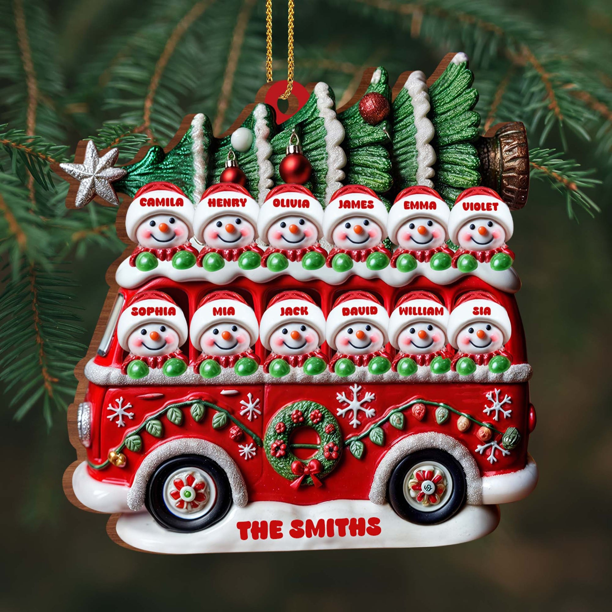 Celebrate Christmas With Vintage Red Truck And Snowmen