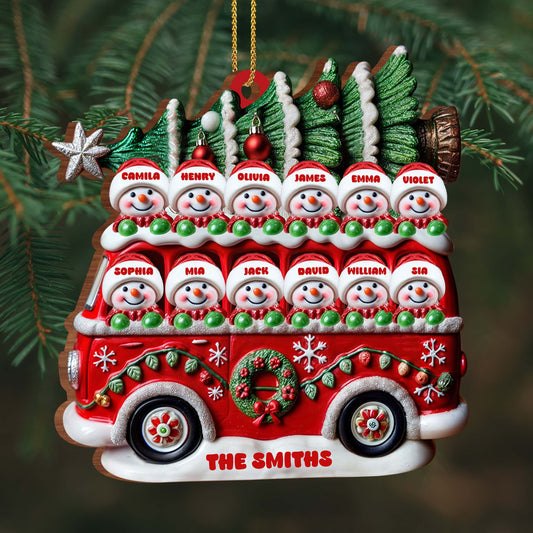 Celebrate Christmas With Vintage Red Truck And Snowmen