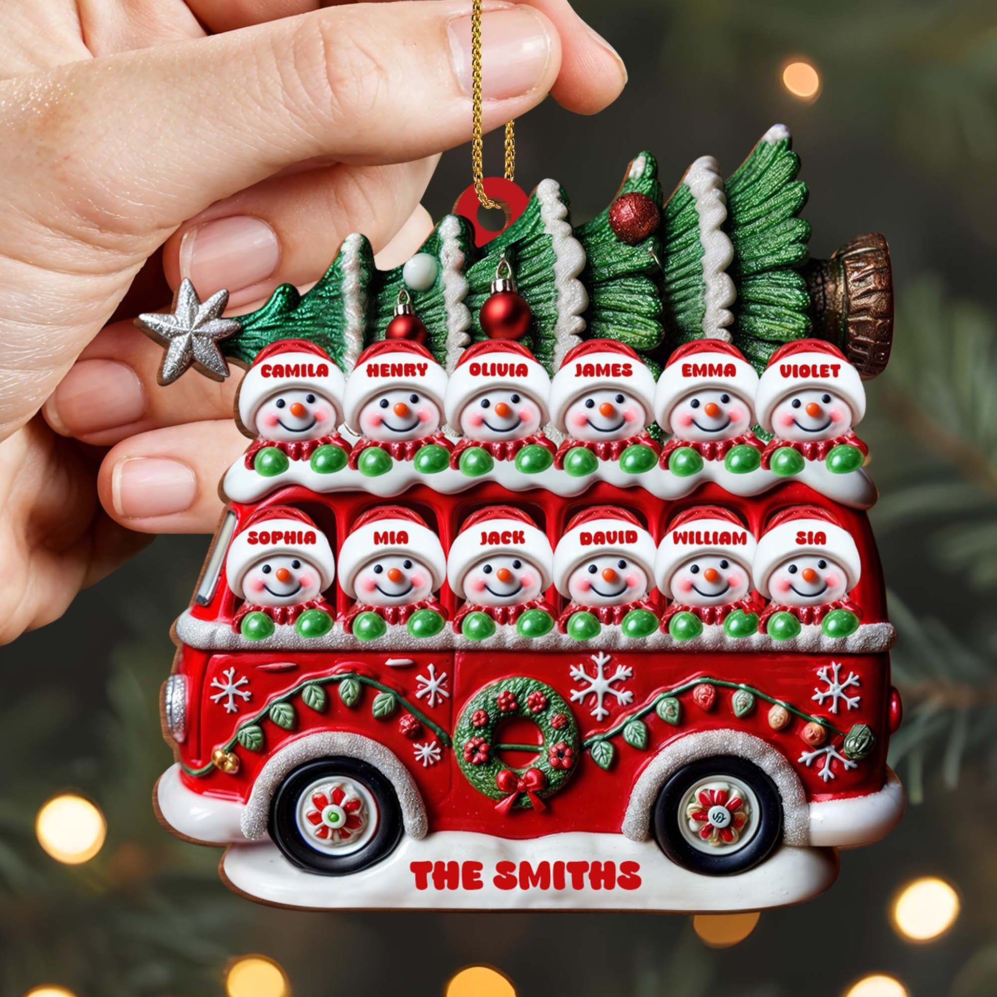 Celebrate Christmas With Vintage Red Truck And Snowmen