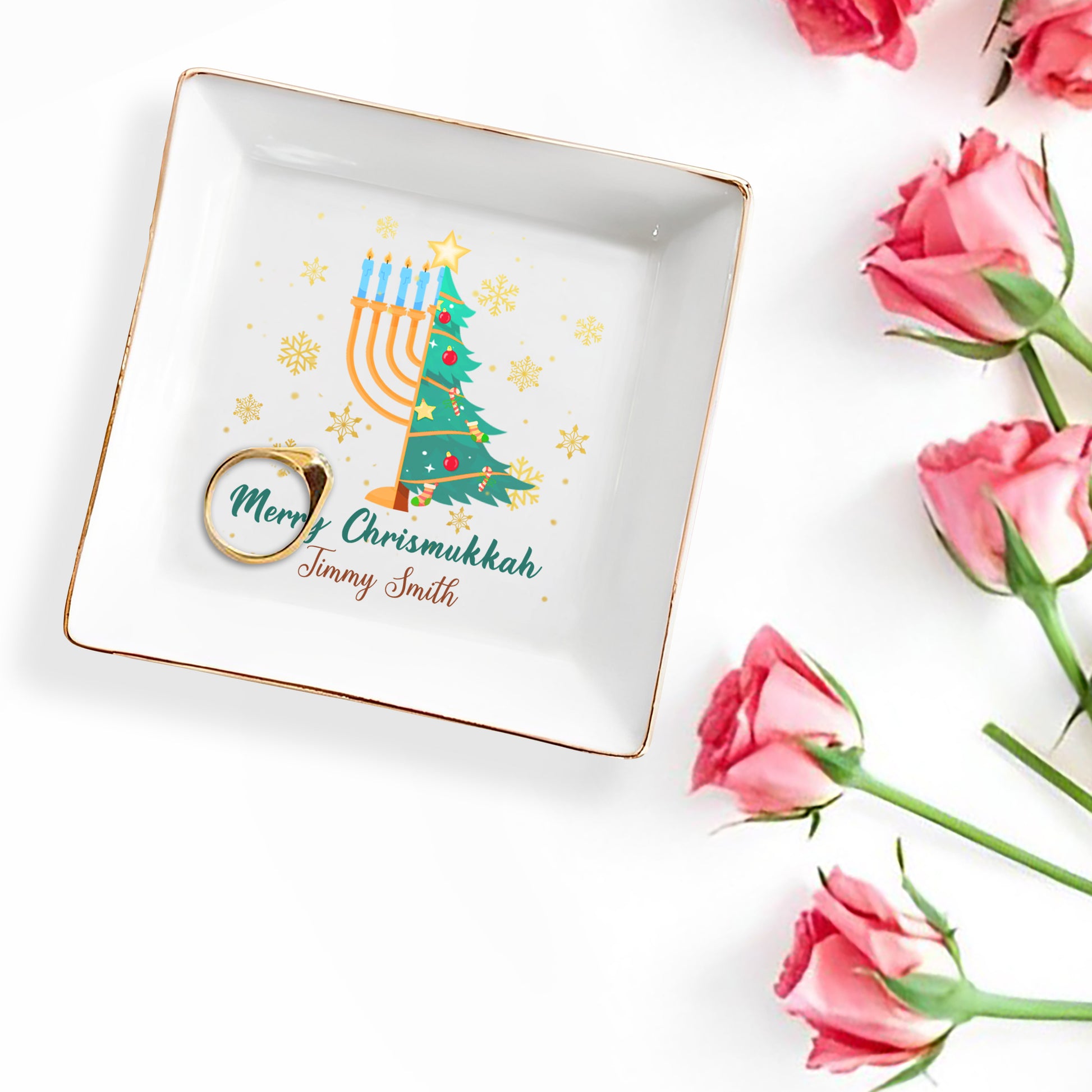 Merry Chrismukkah Christmas Tree And Menorah Design