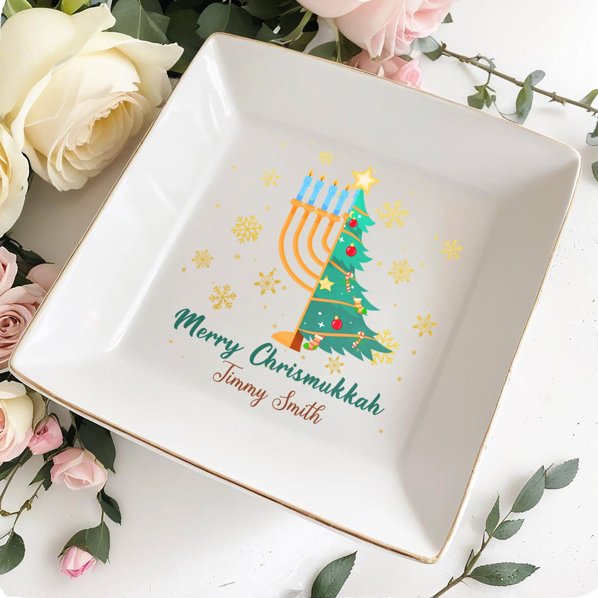Merry Chrismukkah Christmas Tree And Menorah Design