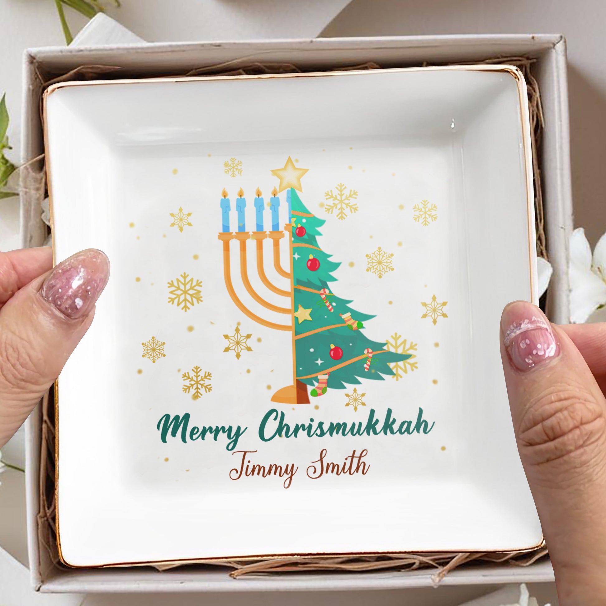 Merry Chrismukkah Christmas Tree And Menorah Design