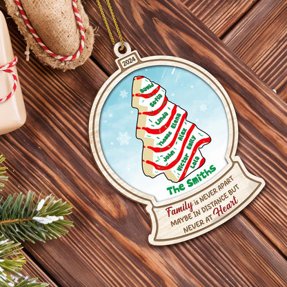 Family Is Never Apart Christmas Tree Ornament