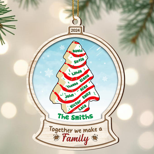 Together We Make A Family Christmas Tree Ornament