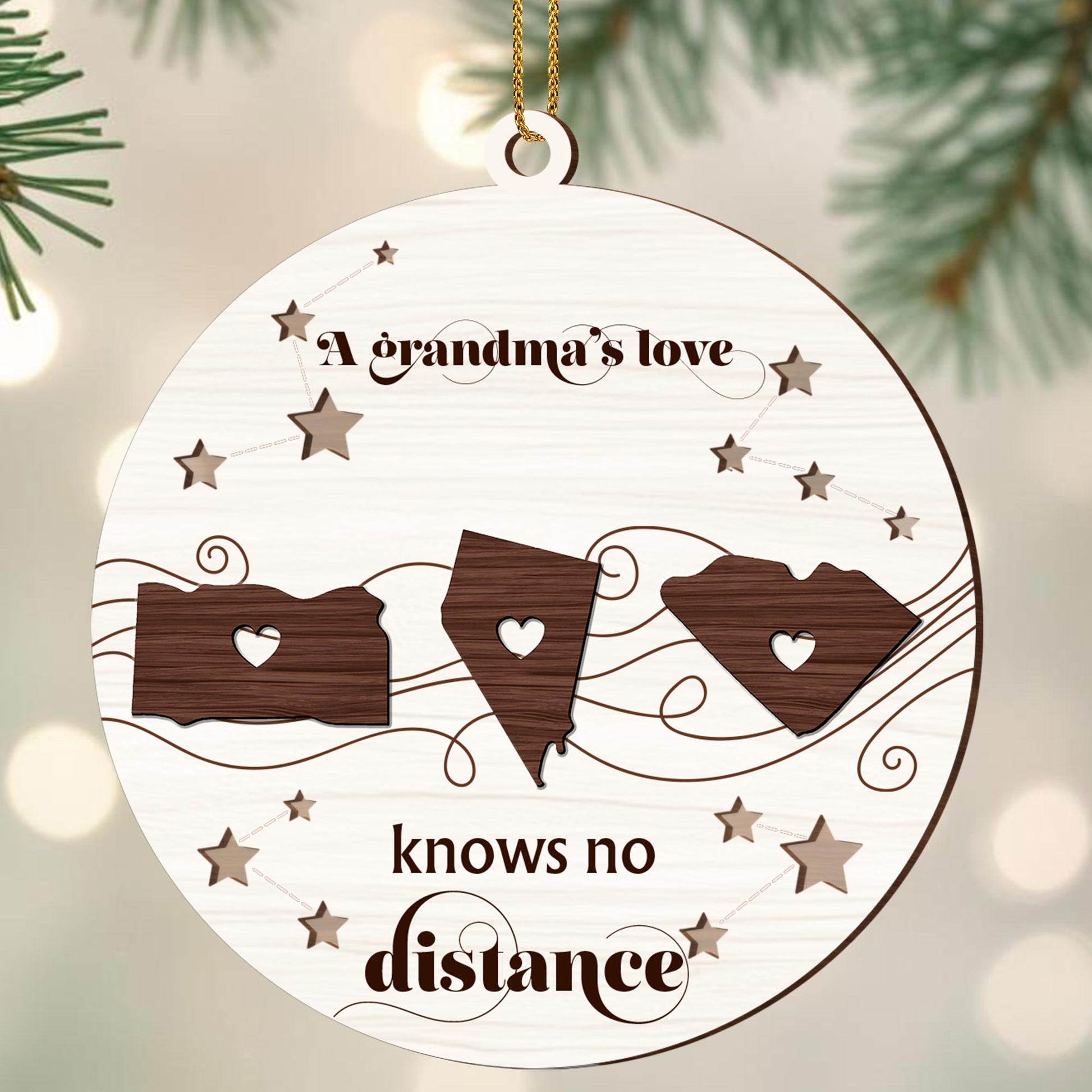 A Grandma's Love Knows No Distance With Stars And Hearts
