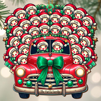 Driving Home For Christmas With Festive Decorations