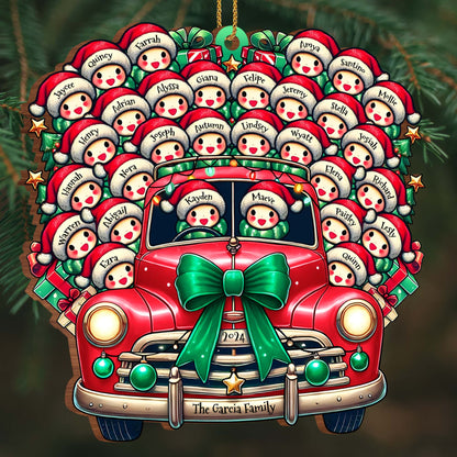Driving Home For Christmas With Festive Decorations