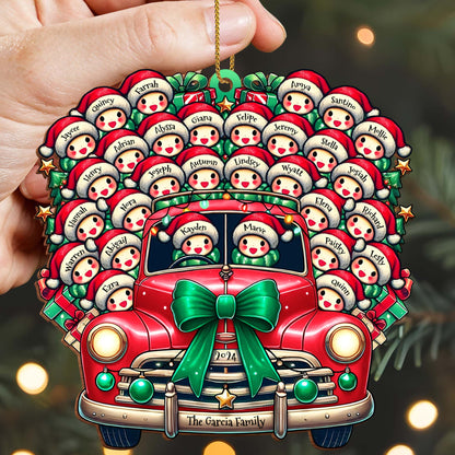 Driving Home For Christmas With Festive Decorations