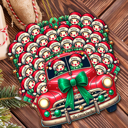 Driving Home For Christmas With Festive Decorations