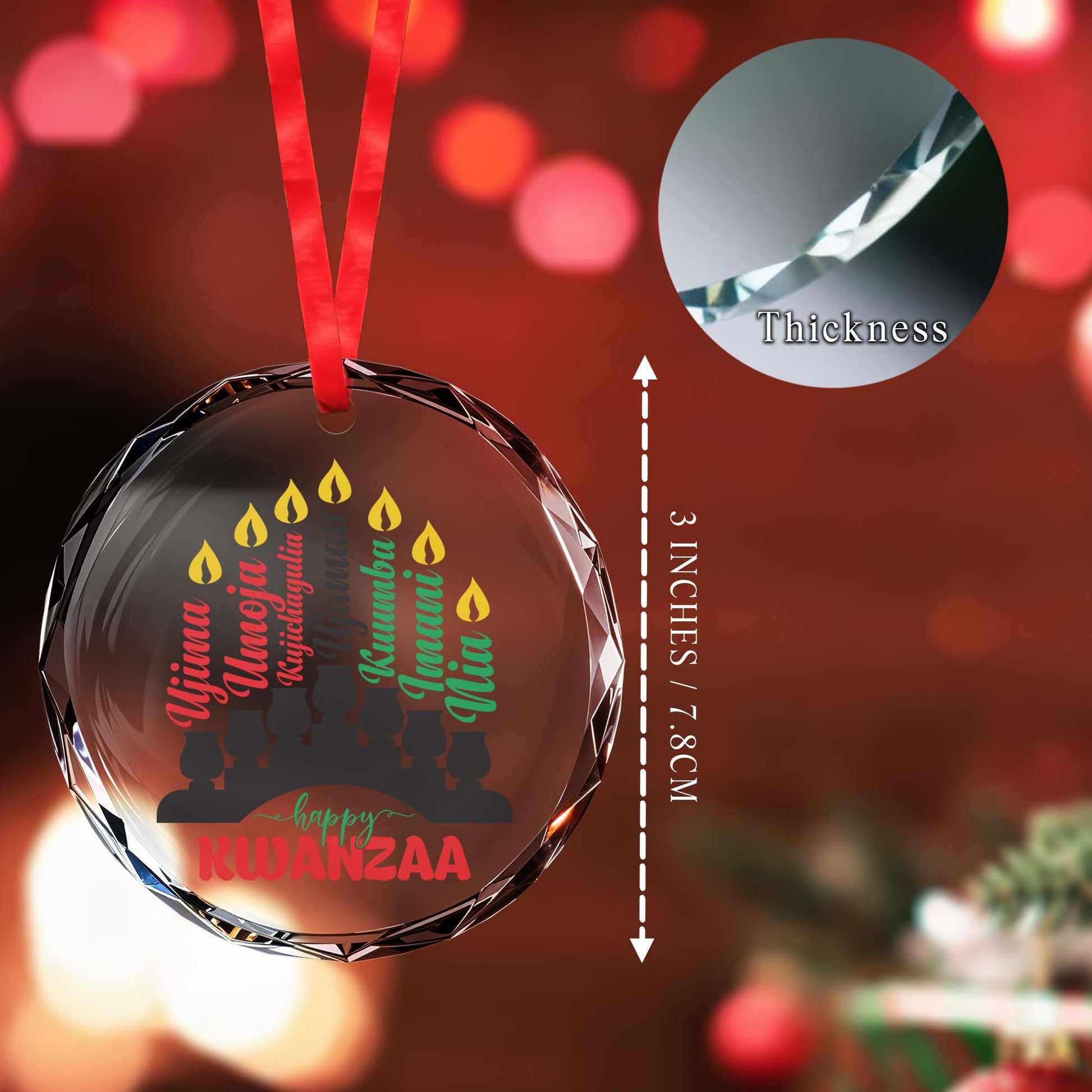 Happy Kwanzaa Kinara With Candles Design