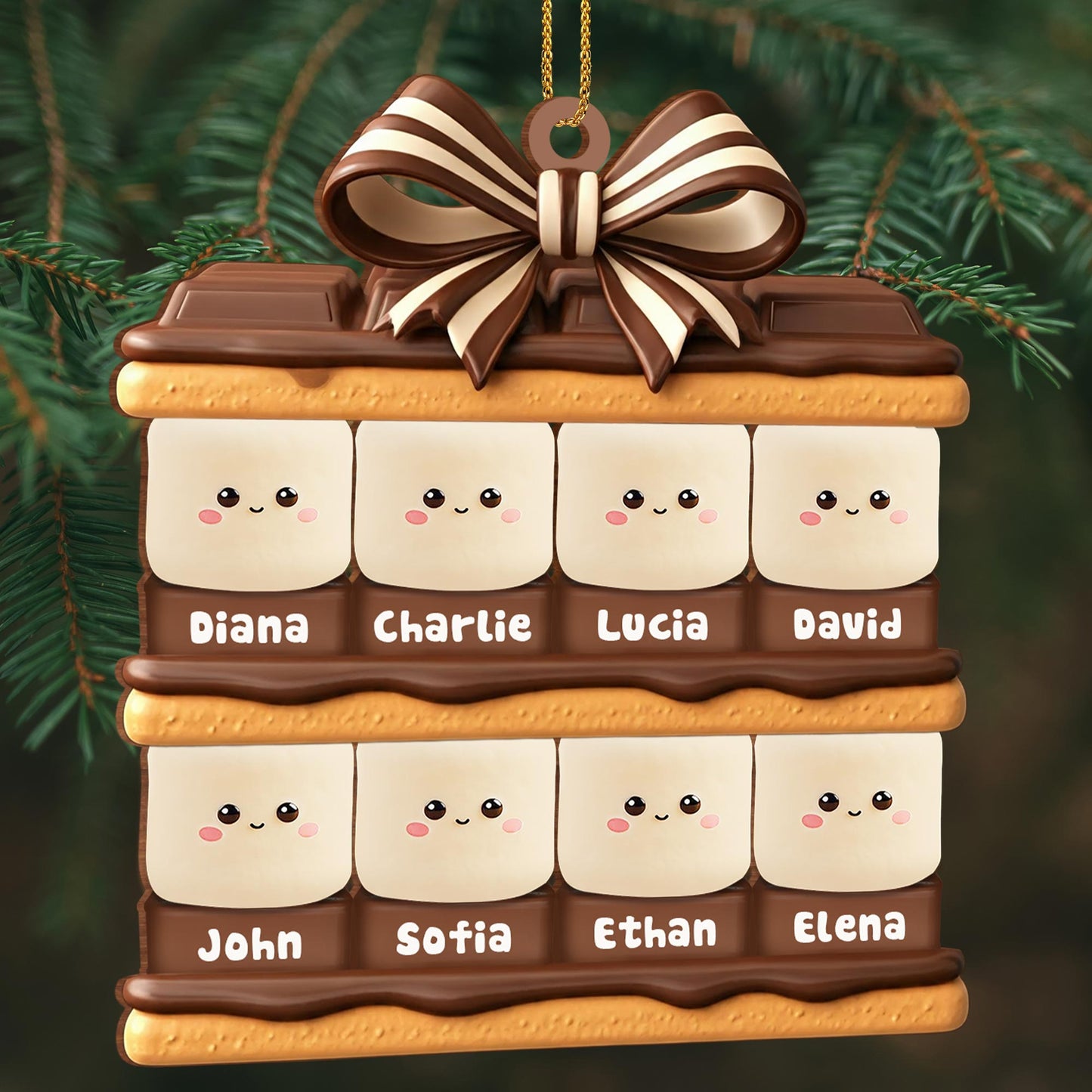 Create Memories With Unique Kawaii Cookie Family Ornament
