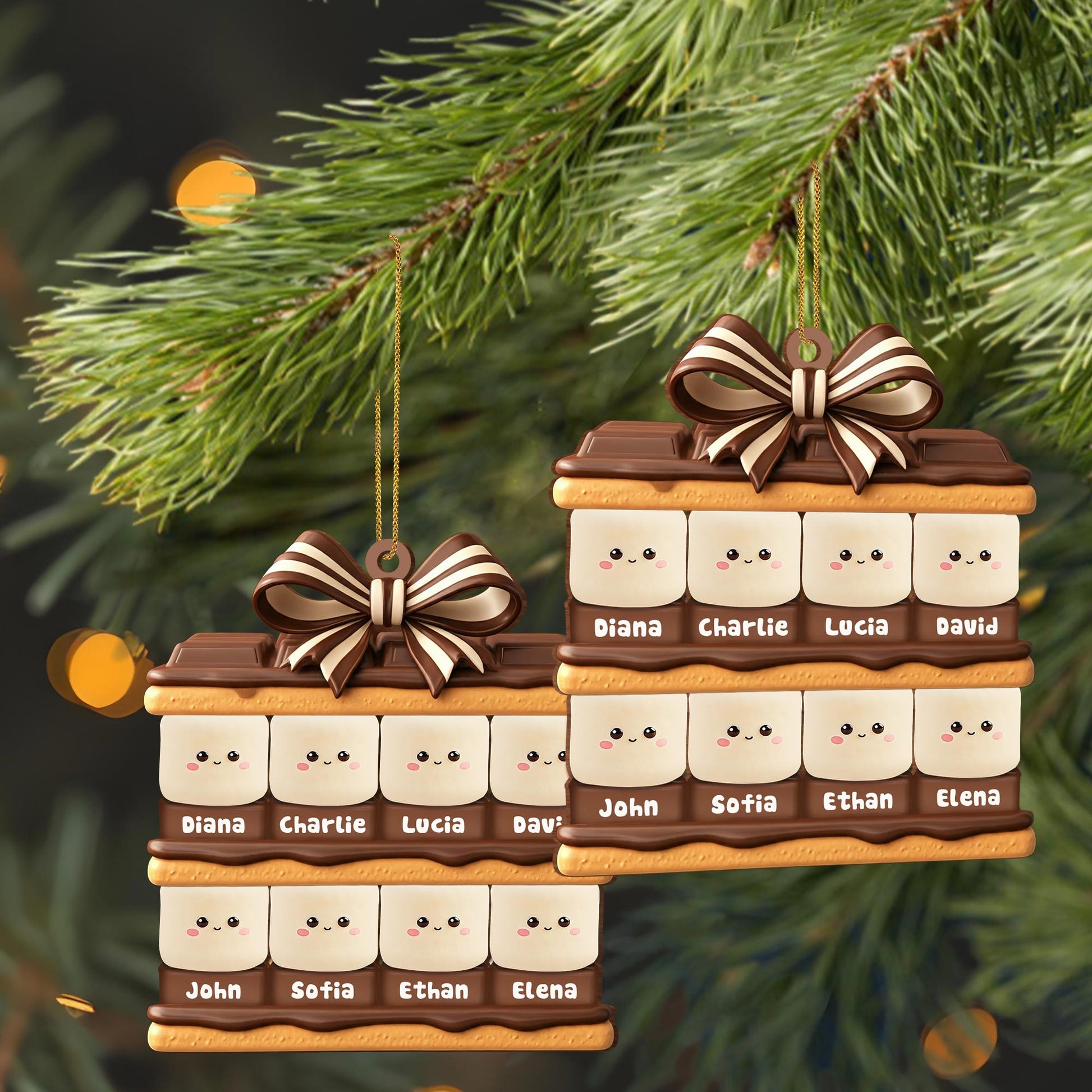 Create Memories With Unique Kawaii Cookie Family Ornament