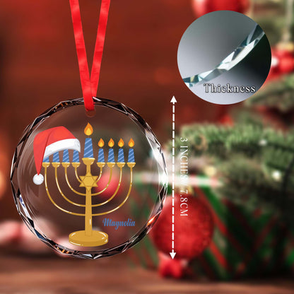 Festival Of Lights Menorah And Santa Hat