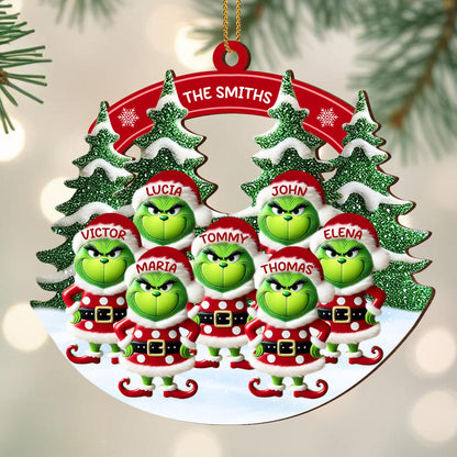 Personalize Your Family Christmas With Grinch In Santa Outfit
