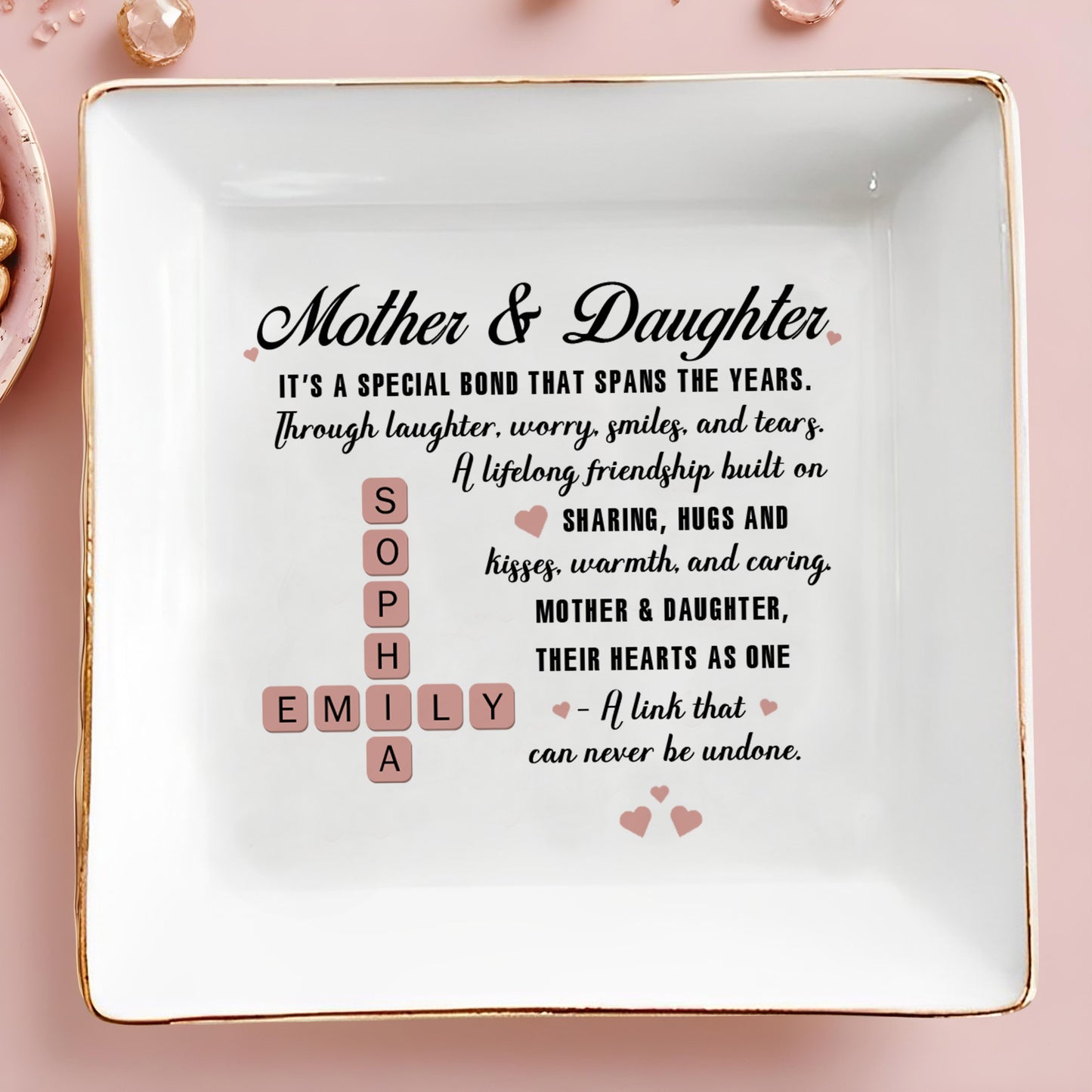 Mother & Daughter Lifelong Friendship With Hearts