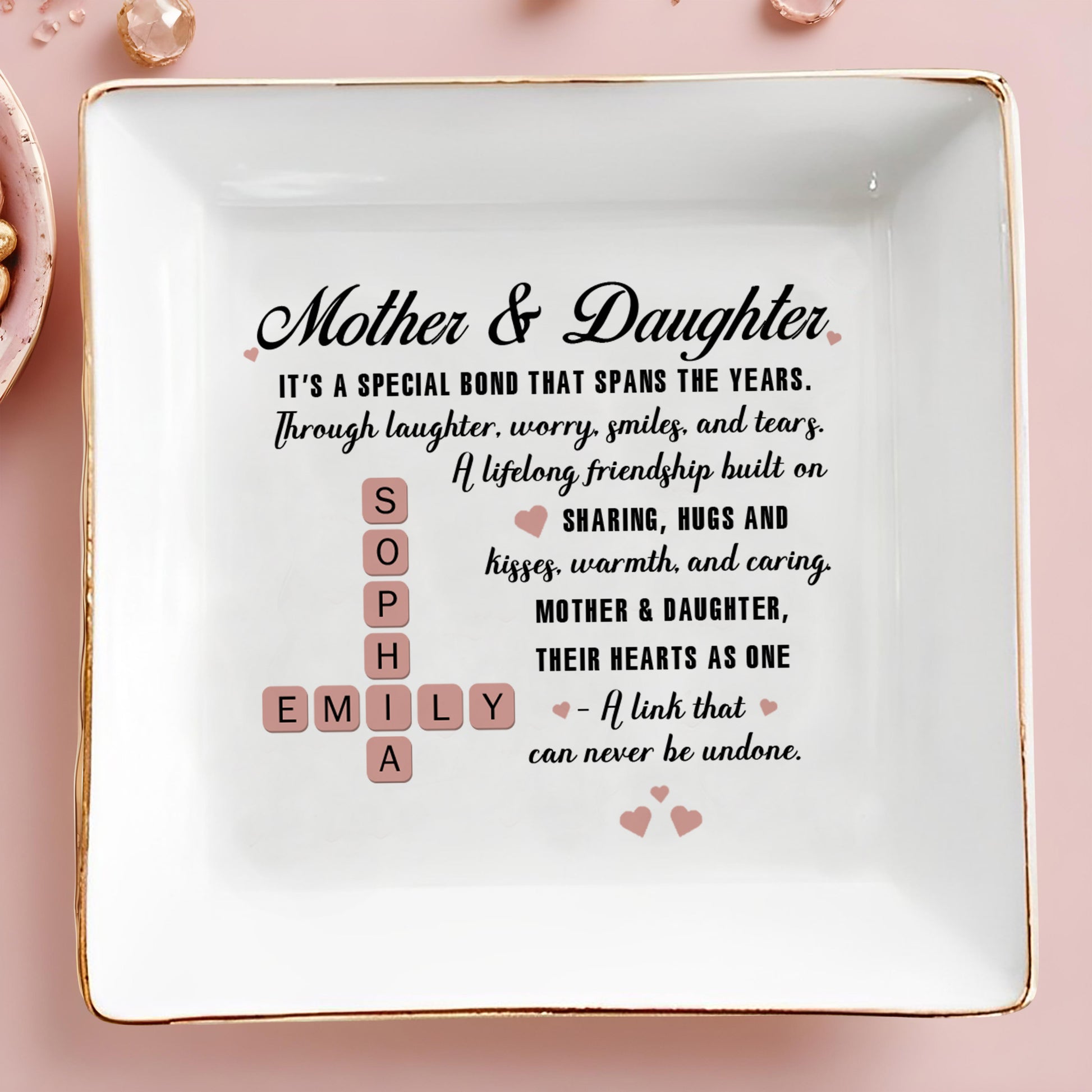 Mother & Daughter Lifelong Friendship With Hearts