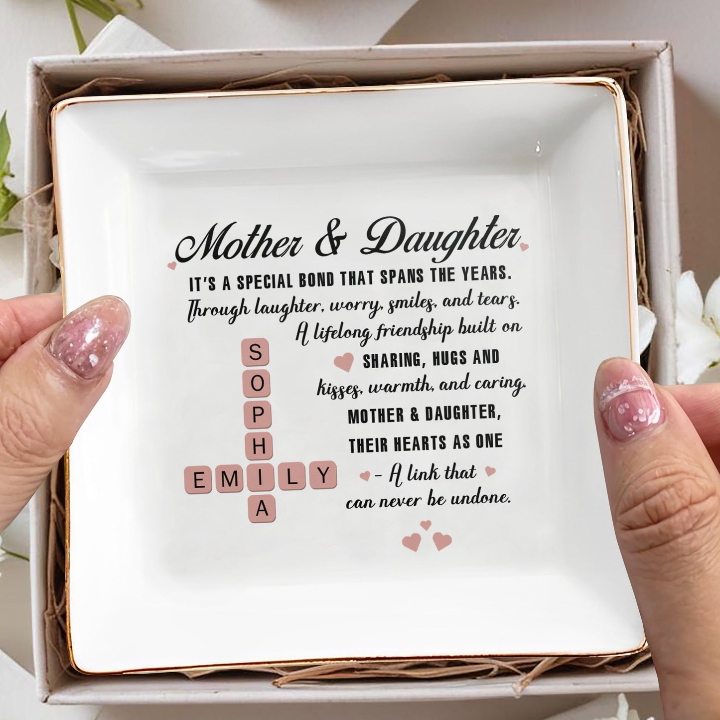 Mother & Daughter Lifelong Friendship With Hearts