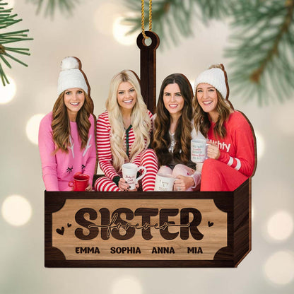 Sisters Forever With Hearts Design