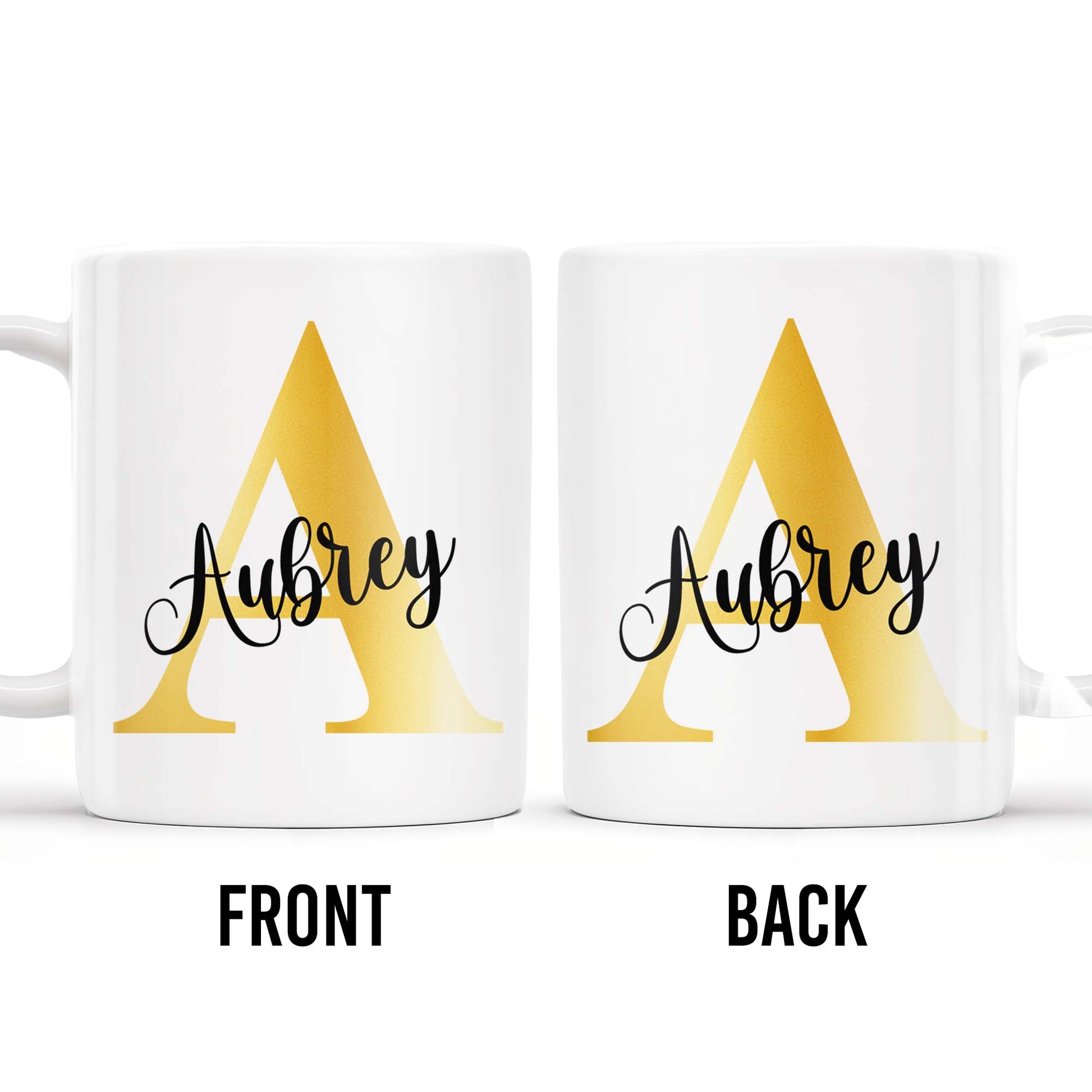Make Every Sip Shine Like Gold Featuring Initial Letter