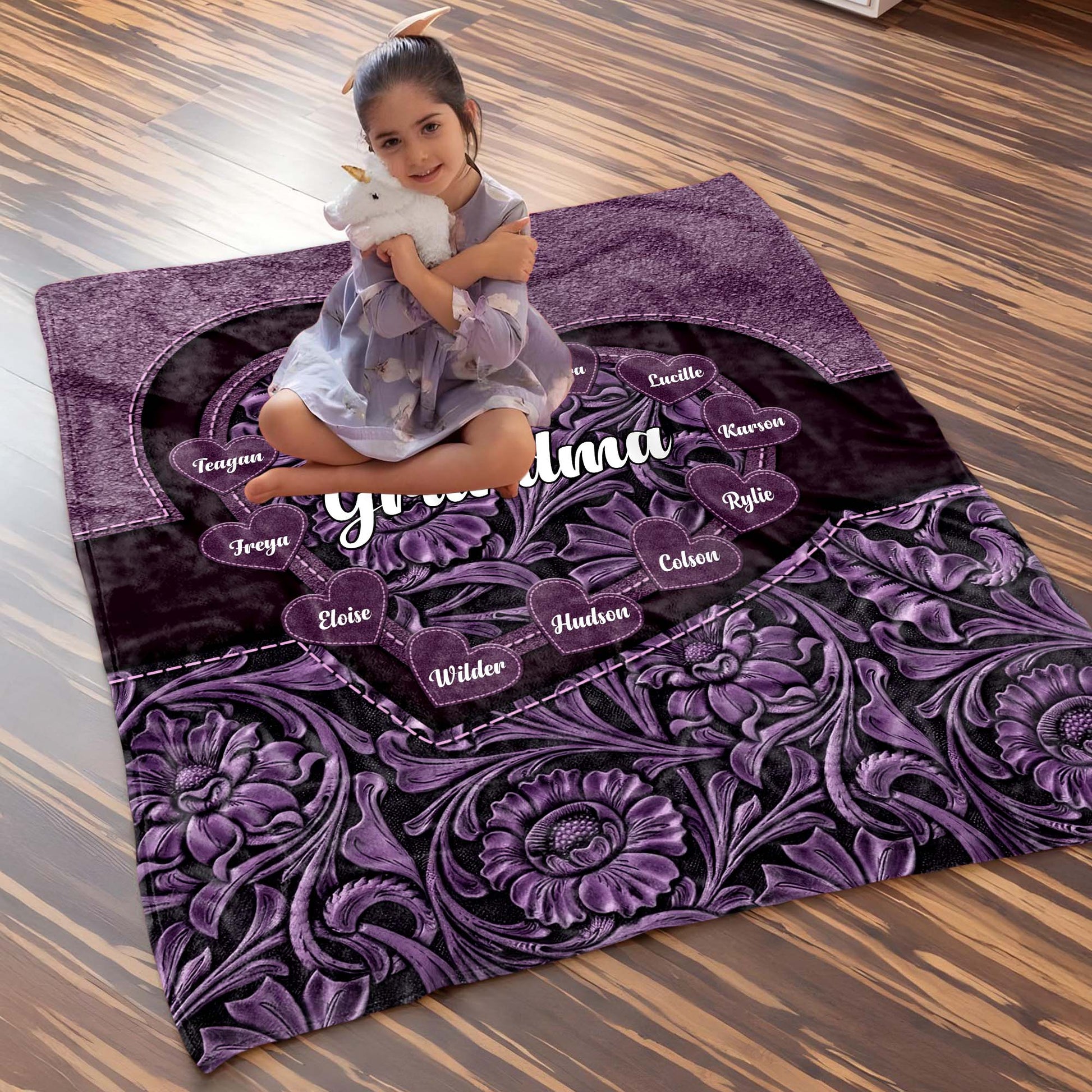 Celebrate Bond With Grandma Surrounded By Flowers