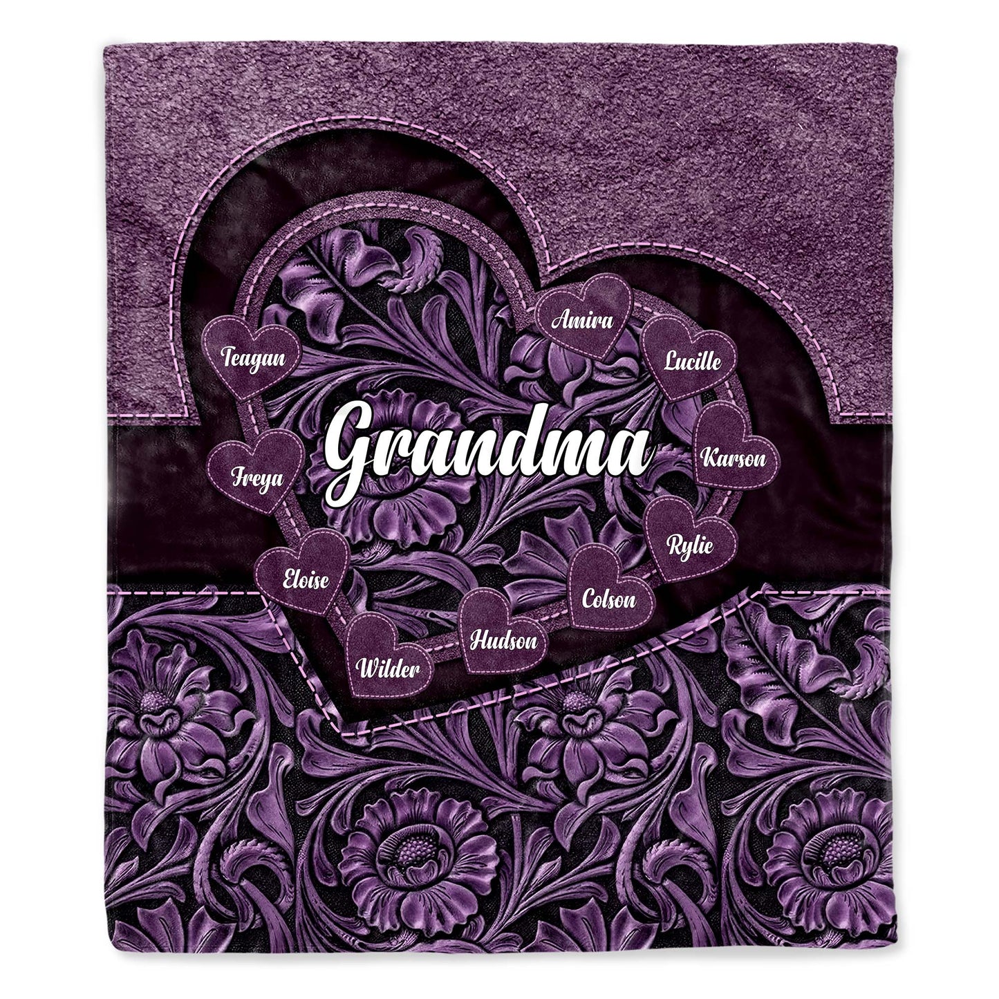 Celebrate Bond With Grandma Surrounded By Flowers