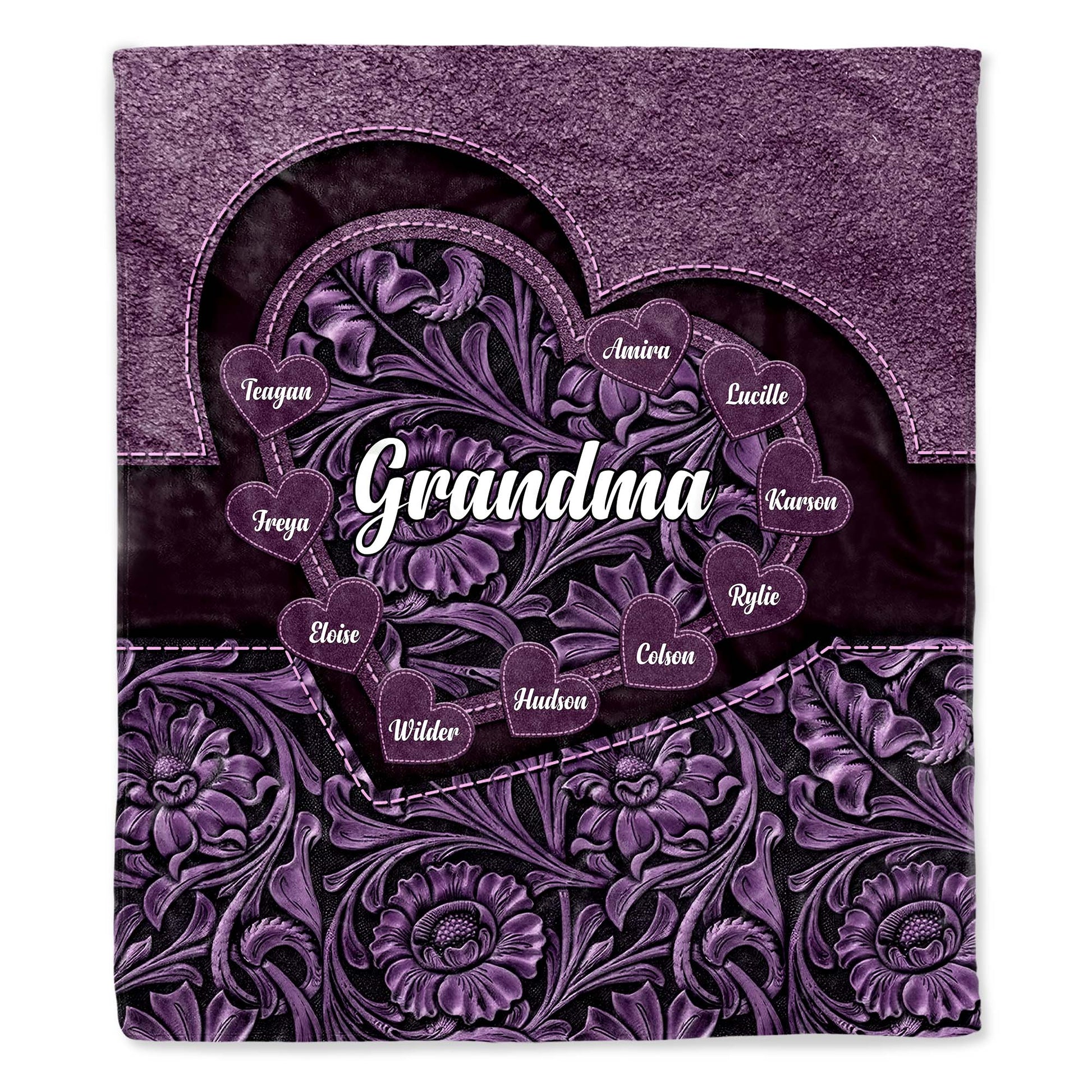 Celebrate Bond With Grandma Surrounded By Flowers