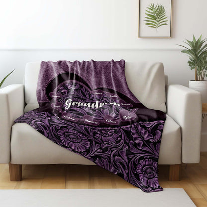 Celebrate Bond With Grandma Surrounded By Flowers