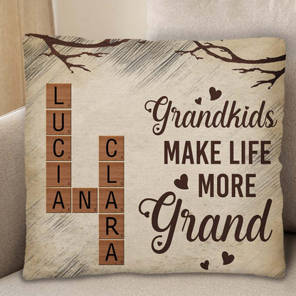 Grandkids Make Life More Grand Pillow