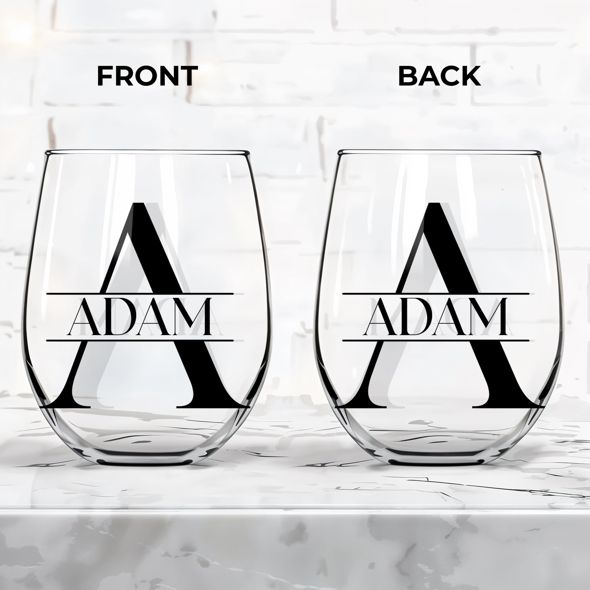 Celebrate Every Moment With Elegant Monogram Glass