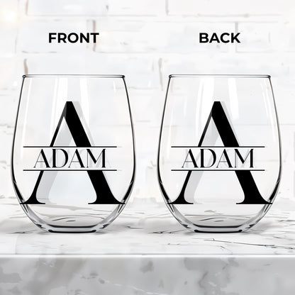 Celebrate Every Moment With Elegant Monogram Glass