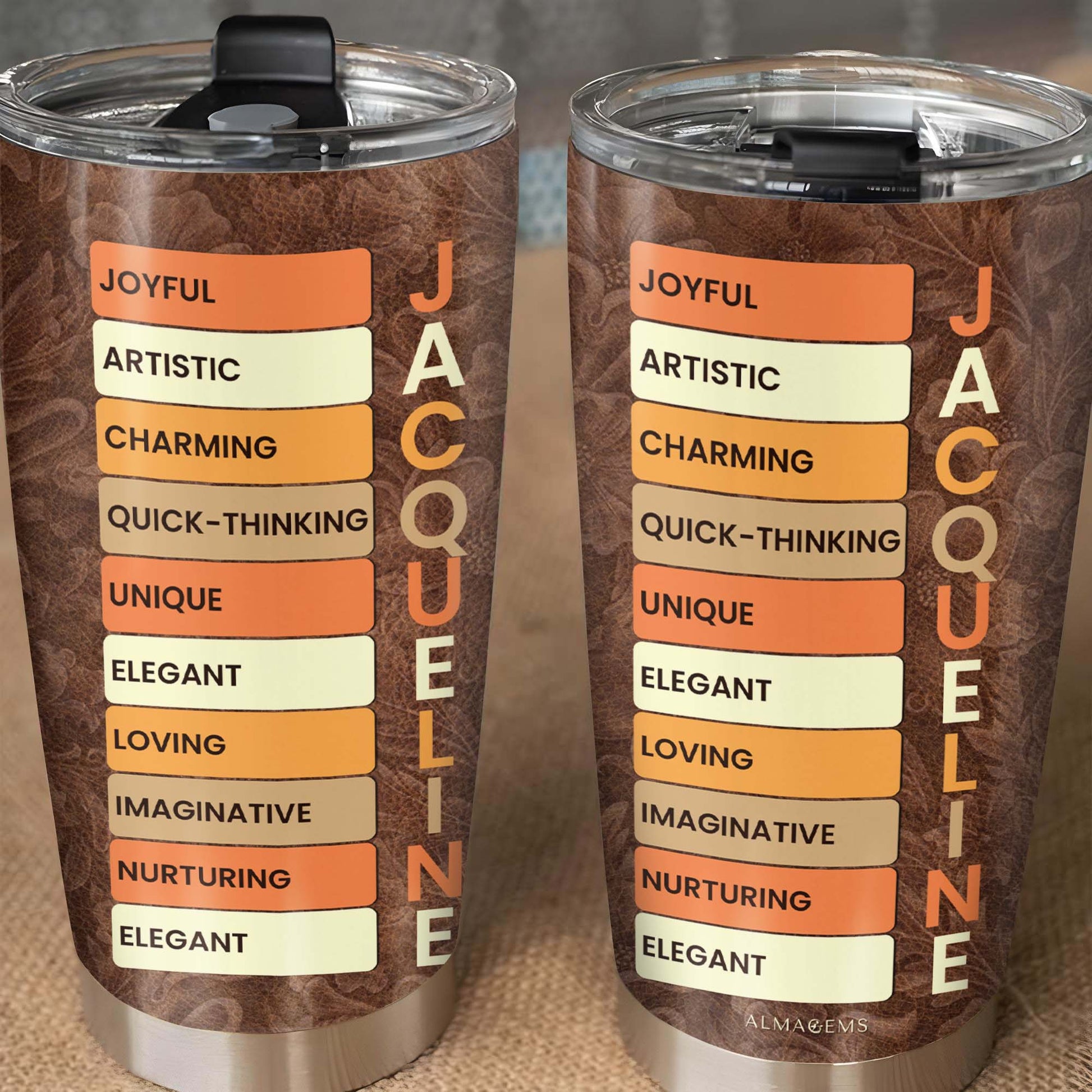 Joyful Artistic And Unique Attributes Custom Tumbler
