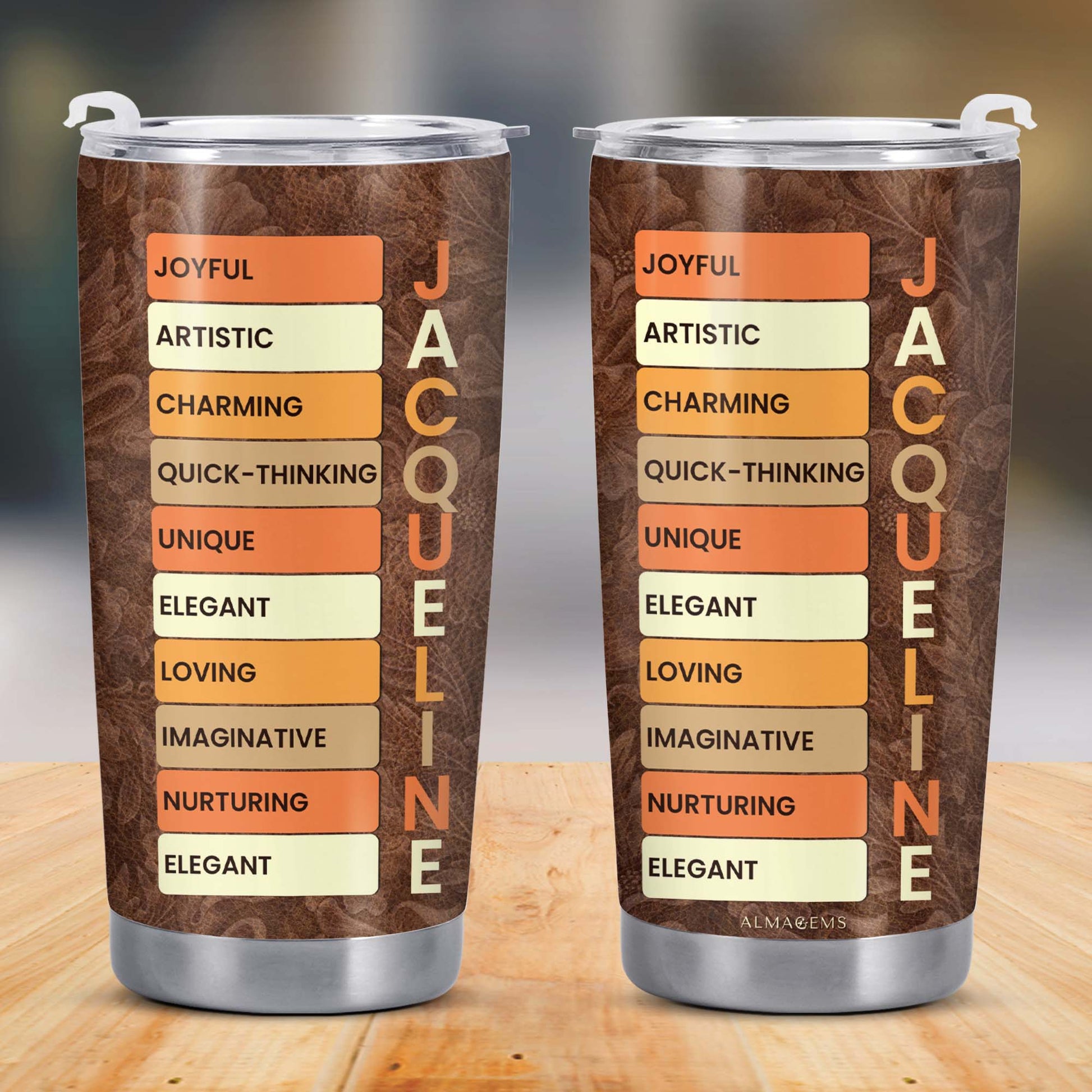 Joyful Artistic And Unique Attributes Custom Tumbler