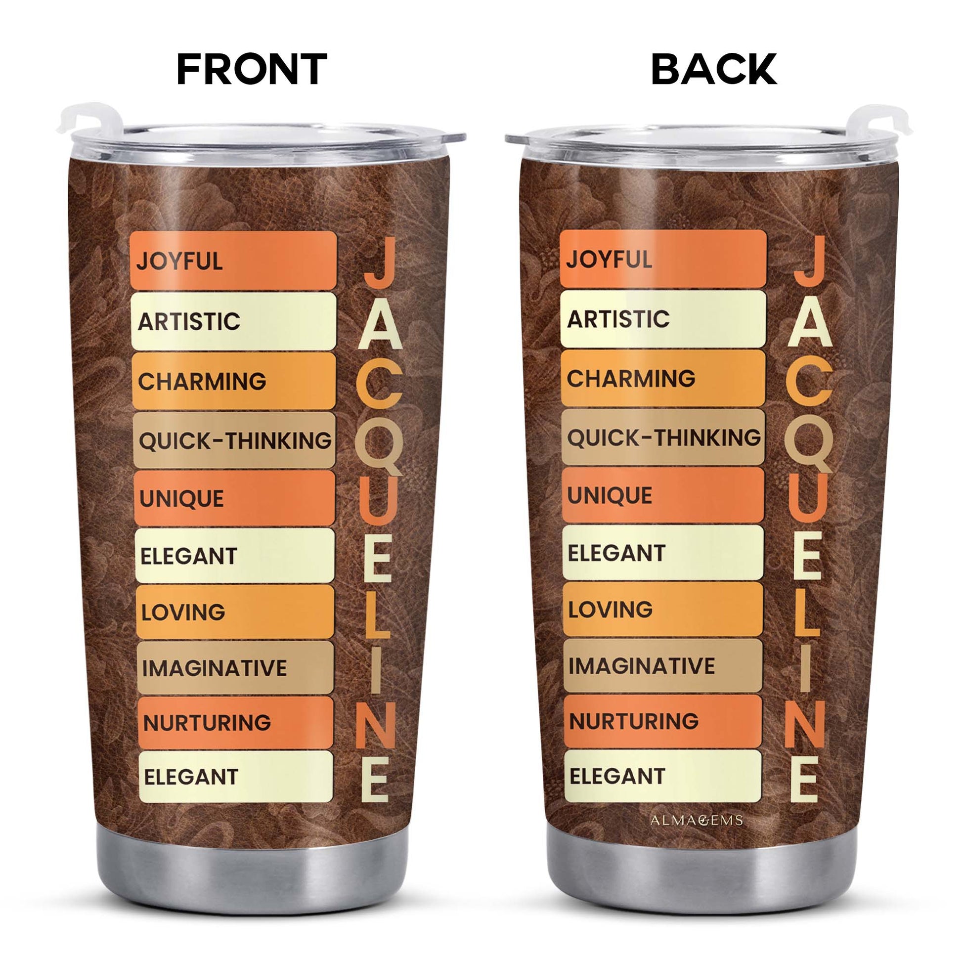 Joyful Artistic And Unique Attributes Custom Tumbler