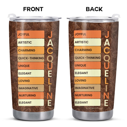 Joyful Artistic And Unique Attributes Custom Tumbler
