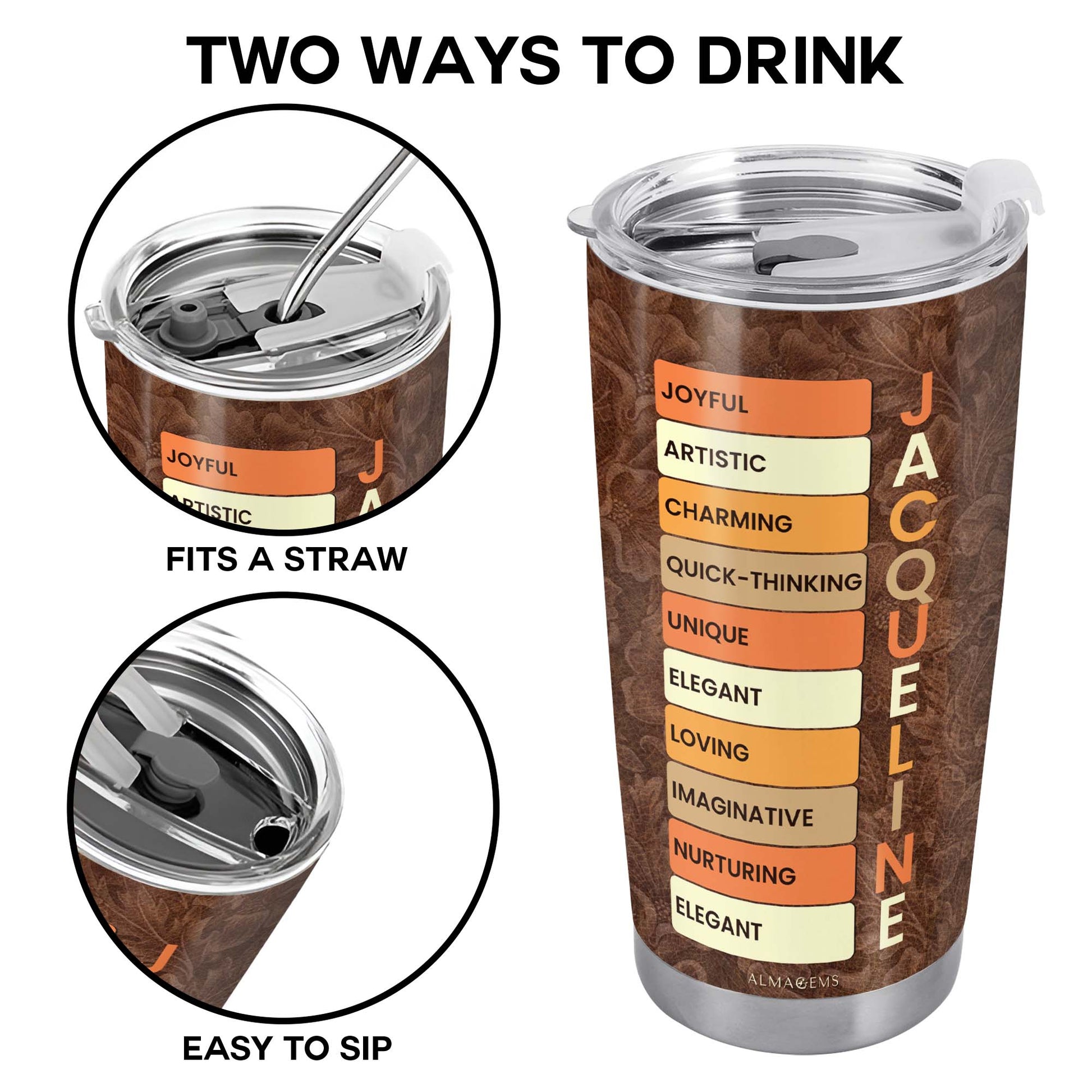 Joyful Artistic And Unique Attributes Custom Tumbler