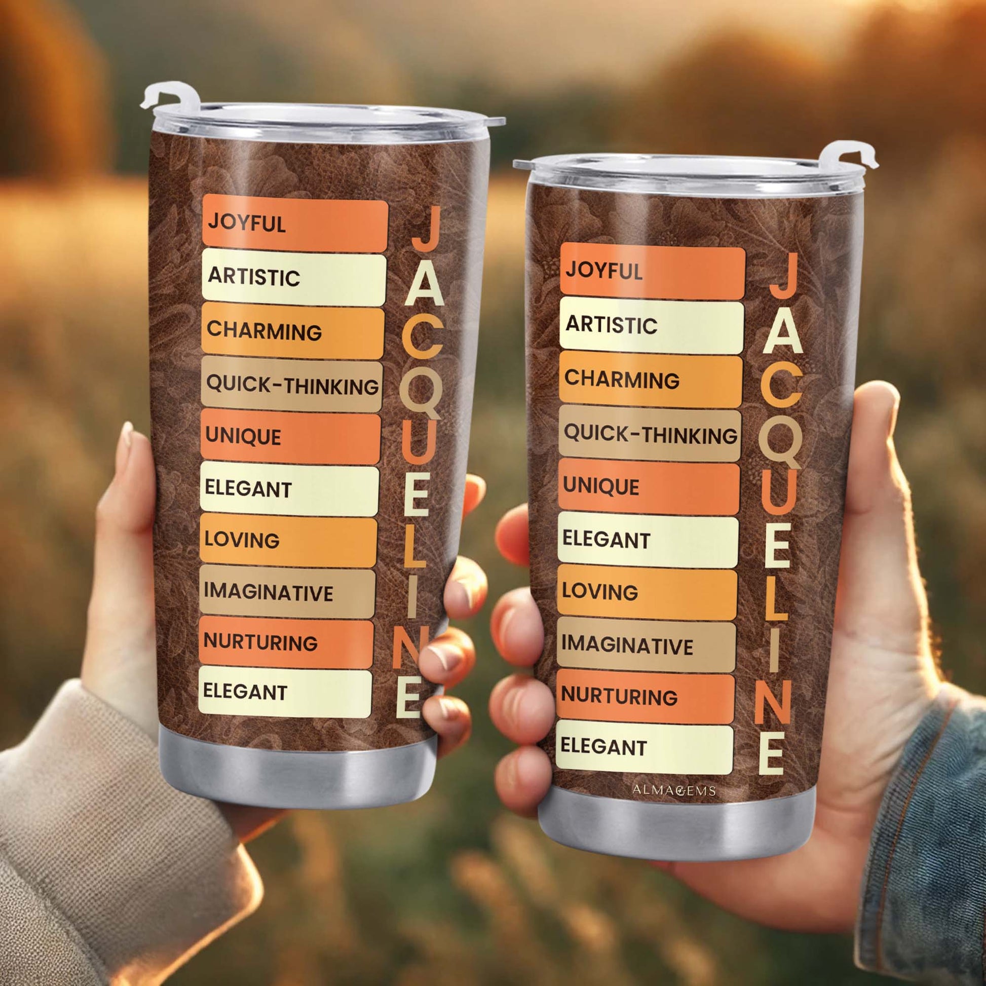 Joyful Artistic And Unique Attributes Custom Tumbler