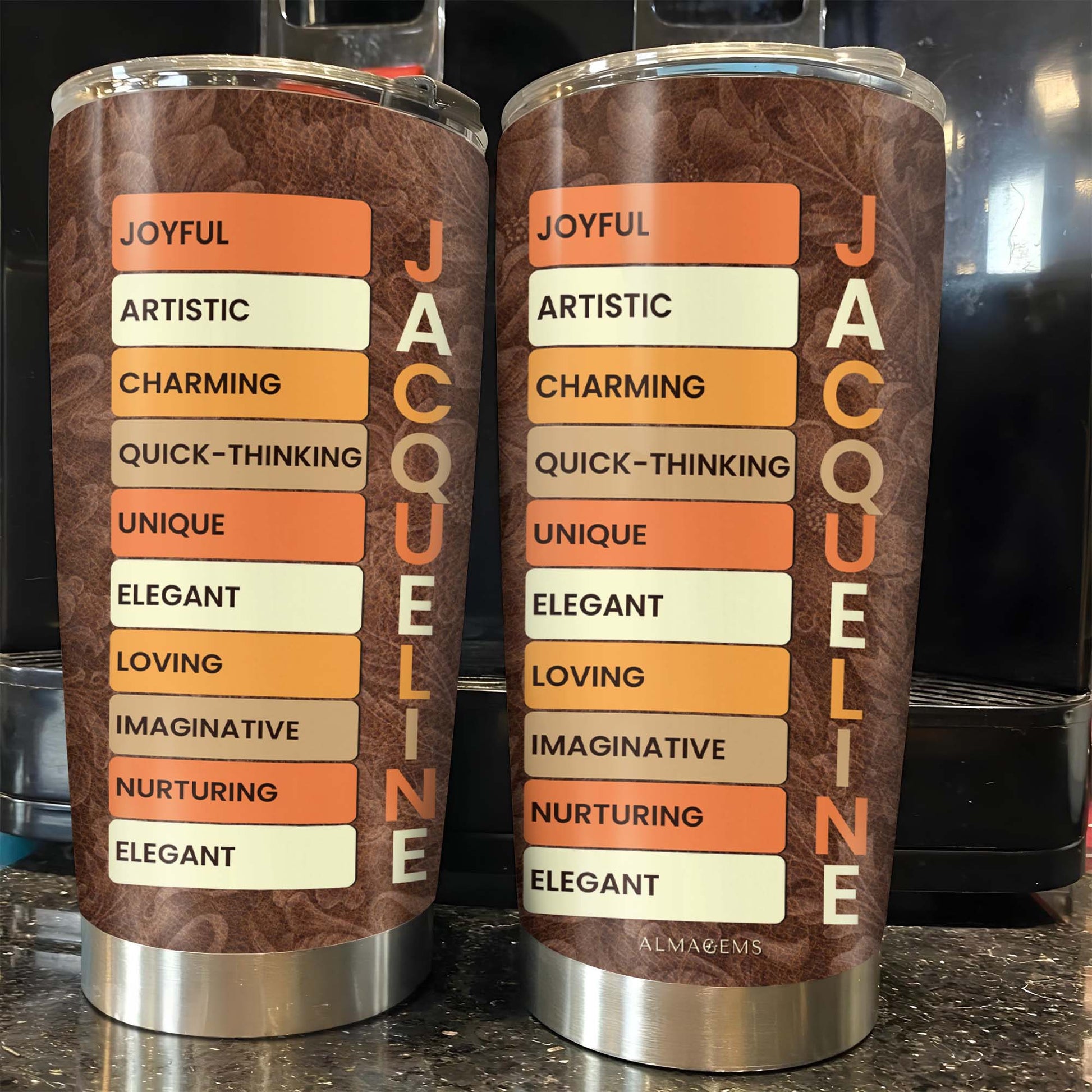 Joyful Artistic And Unique Attributes Custom Tumbler